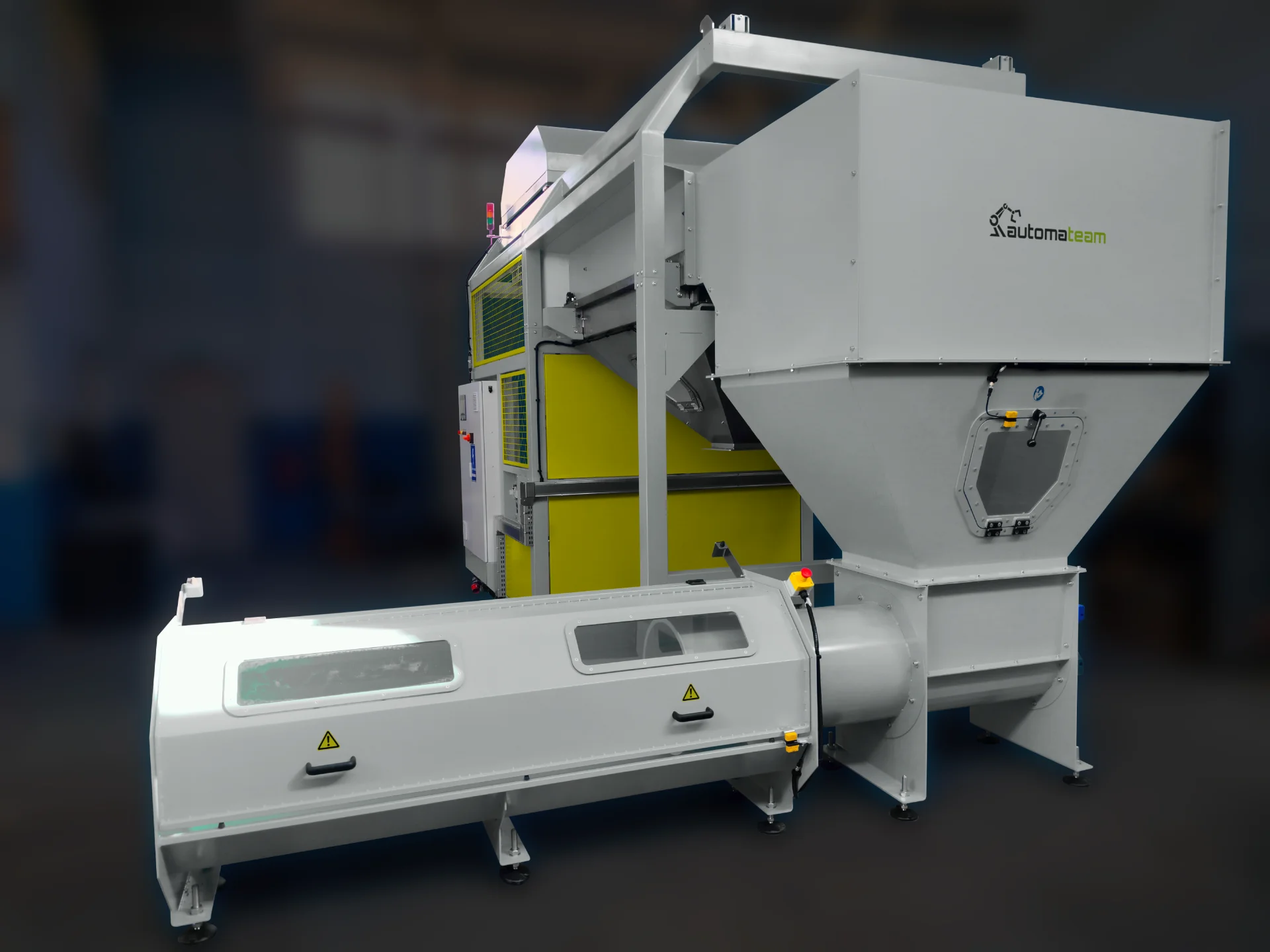 Automatic bag discharger with screw compensator-Automateam